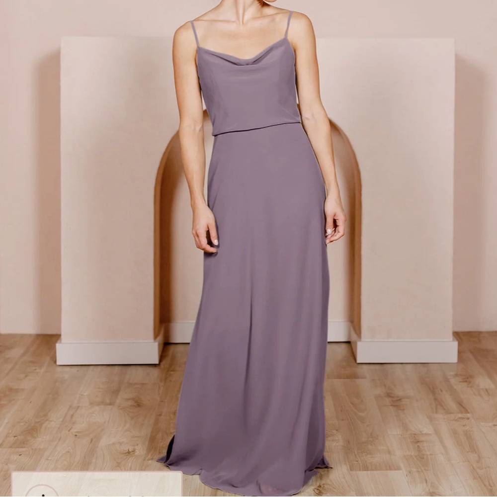 Revelry Skye Chiffon Dusty Purple Bridesmaid dress
